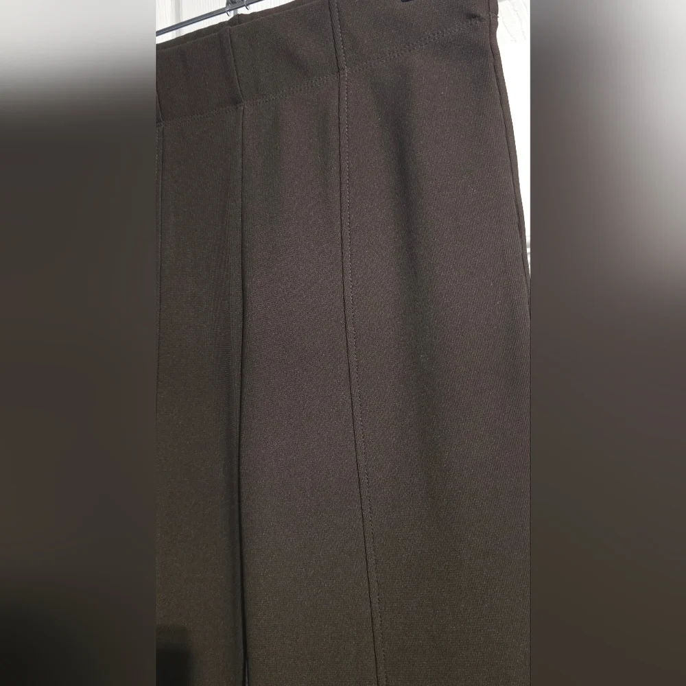 Garage Set Brown Ribbed Bootcut Pull-on Pants And Top